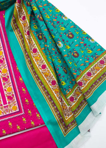 Bin Saeed Fabric - F&F-0001 - 3 Piece UnStitched Printed Lawn
