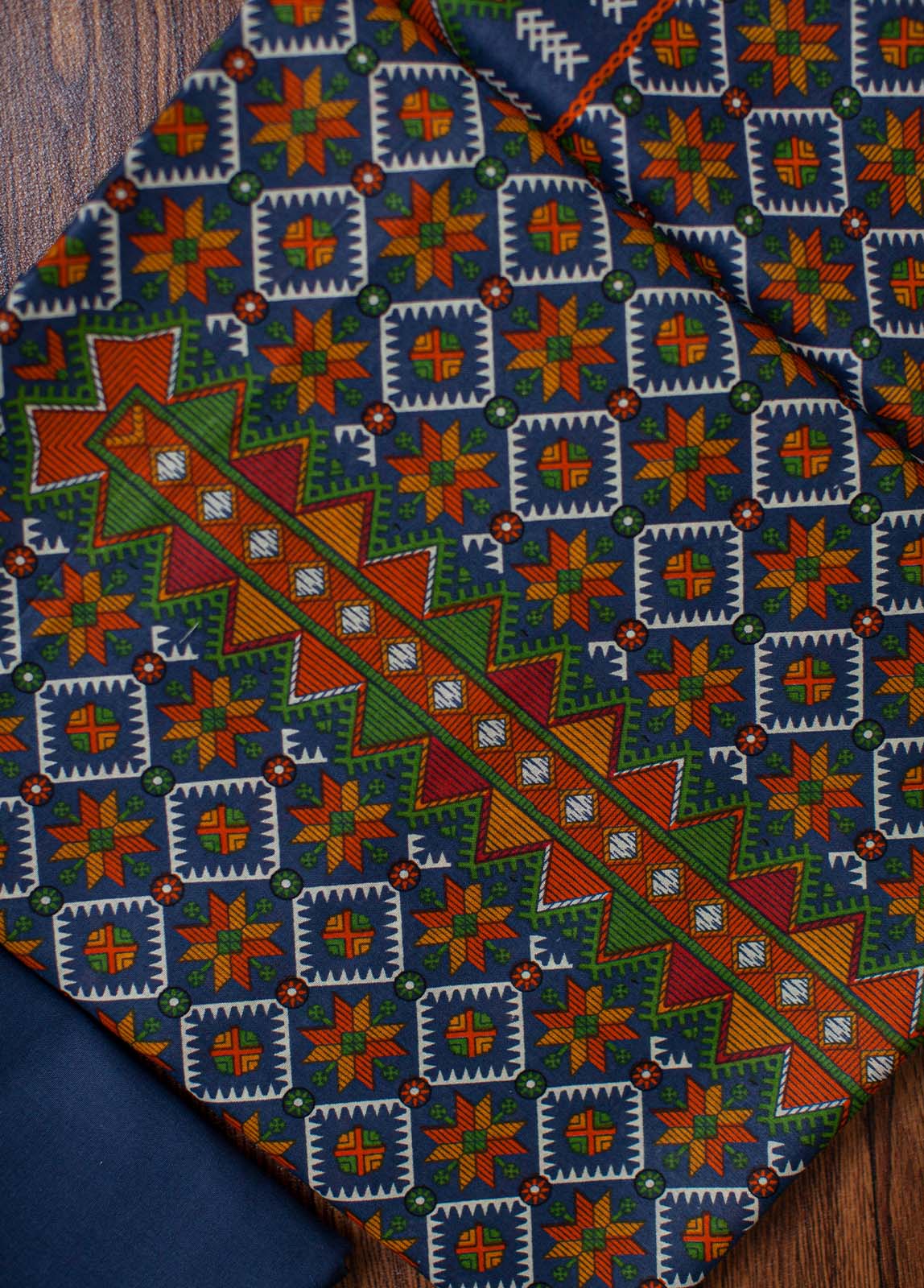 Bin Saeed Fabric - F&F-0110- 3 Piece UnStitched Printed Lawn