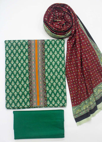Bin Saeed Fabric - F&F-0124- 3 Piece UnStitched Printed Lawn