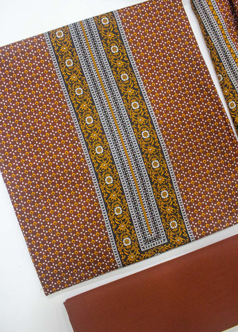 Bin Saeed Fabric - F&F-0150- 3 Piece UnStitched Printed Lawn