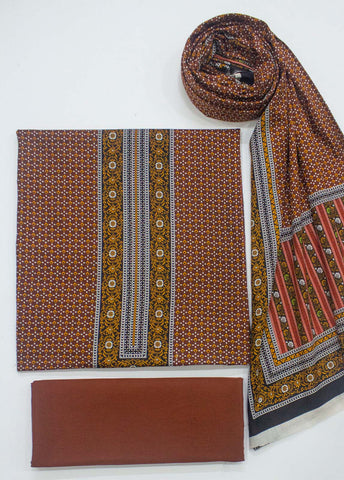 Bin Saeed Fabric - F&F-0150- 3 Piece UnStitched Printed Lawn