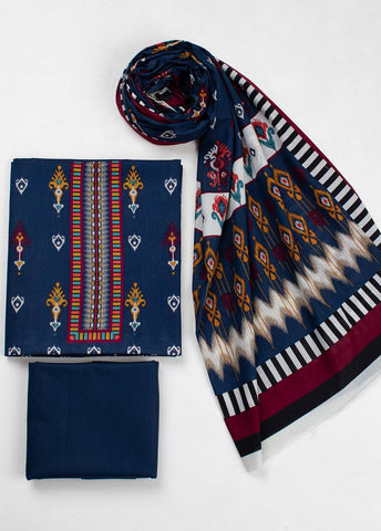 Bin Saeed Fabric - F&F-0153- 3 Piece UnStitched Printed Lawn