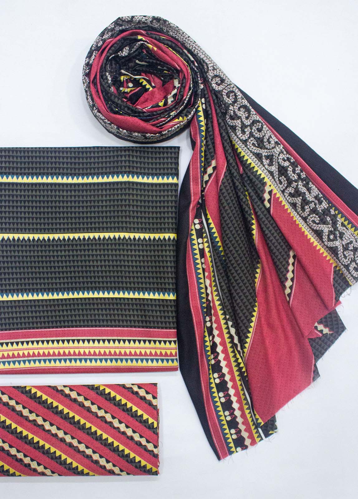 Bin Saeed Fabric - F&F-0177- 3 Piece UnStitched Printed Lawn