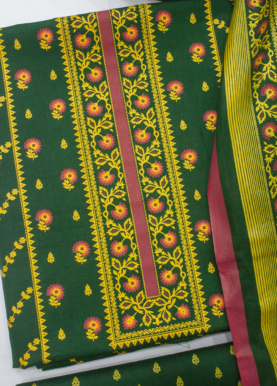 Bin Saeed Fabric - F&F-0331 A - 3 Piece UnStitched Printed Lawn