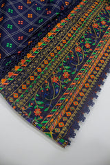 FR-0265 - 3 Piece Lawn Embroidery Frock Style Shirt