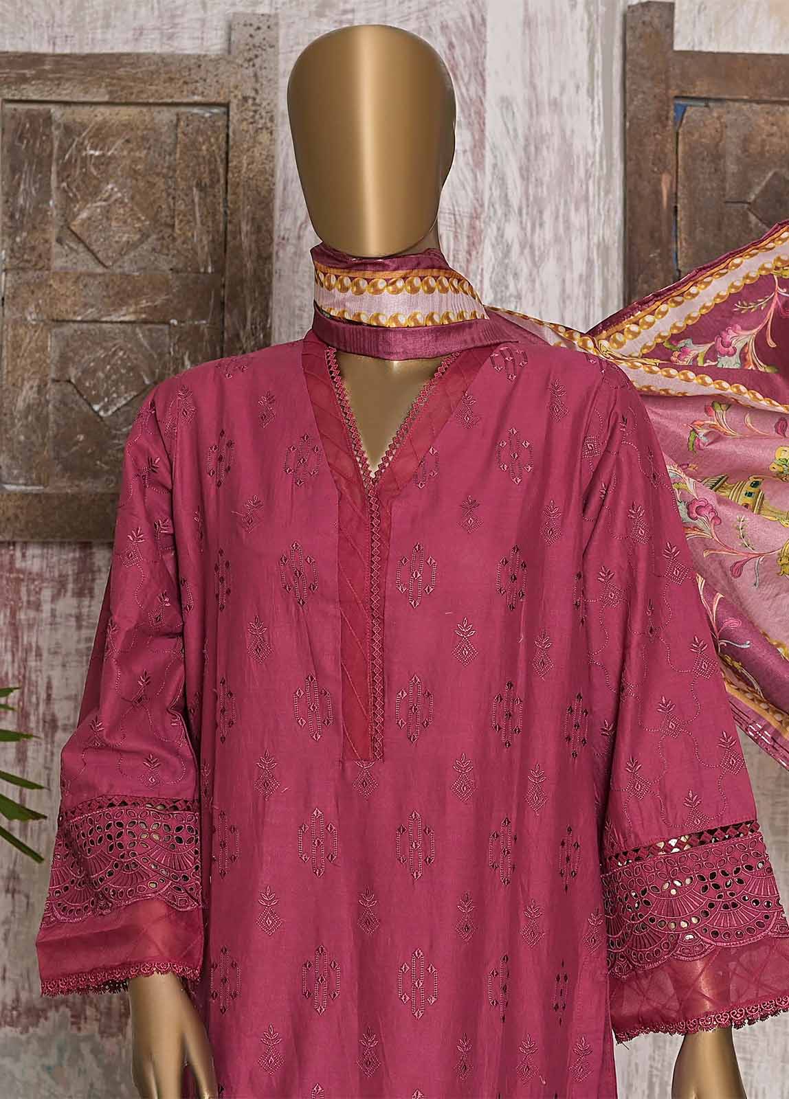 Bin Saeed Fabric - FTS-0017 - 3 Piece Chikankari