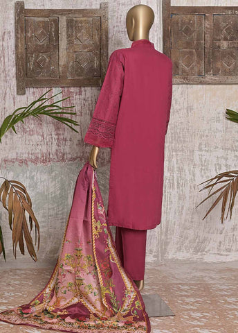 Bin Saeed Fabric - FTS-0017 - 3 Piece Chikankari