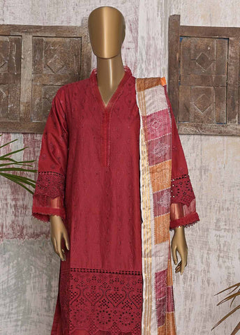 Bin Saeed Fabric - FTS-0018 - 3 Piece Chikankari