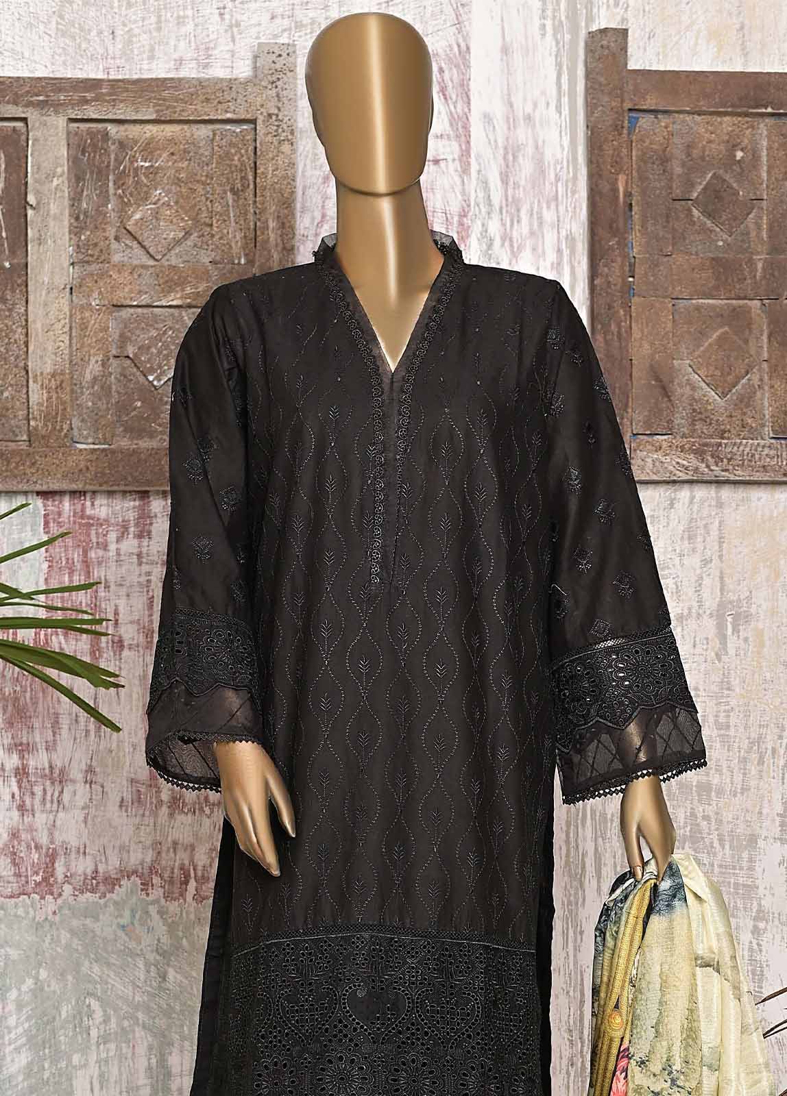 Bin Saeed Fabric - FTS-0022 - 3 Piece Chikankari