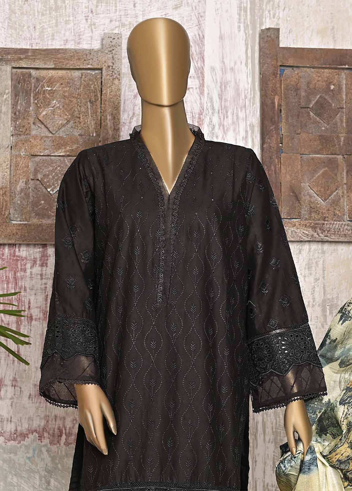 Bin Saeed Fabric - FTS-0022 - 3 Piece Chikankari