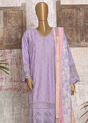 Bin Saeed Fabric - FTS-0023 - 3 Piece Chikankari