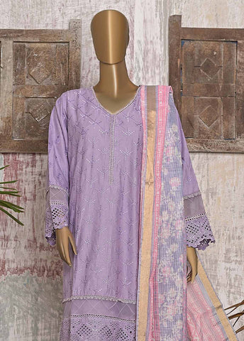 Bin Saeed Fabric - FTS-0023 - 3 Piece Chikankari