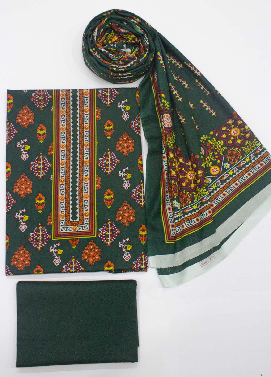 F&F-0155- 3 Piece UnStitched Printed Lawn