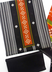 F&F-0161- 3 Piece UnStitched Printed Lawn