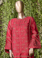 HSF-010 - 1 Piece Embroidery Stitched Silk Kurta