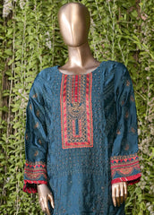 HSF-009 - 1 Piece Embroidery Stitched Silk Kurta