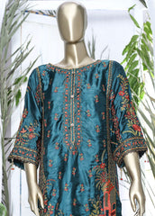 HSF-015 - 1 Piece Embroidery Stitched Silk Kurta