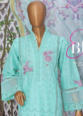 Bin Saeed Fabric - HTS-0006 - 3 Piece ChikanKari