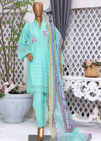 Bin Saeed Fabric - HTS-0006 - 3 Piece ChikanKari