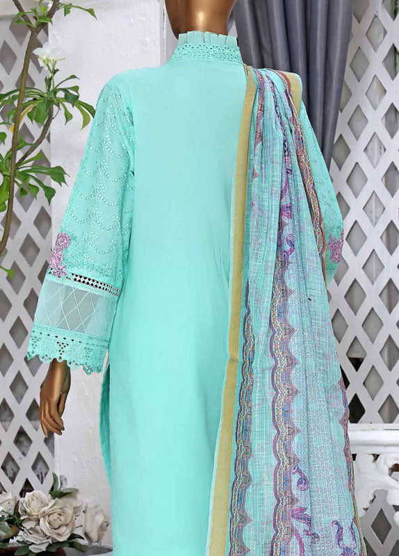 Bin Saeed Fabric - HTS-0006 - 3 Piece ChikanKari
