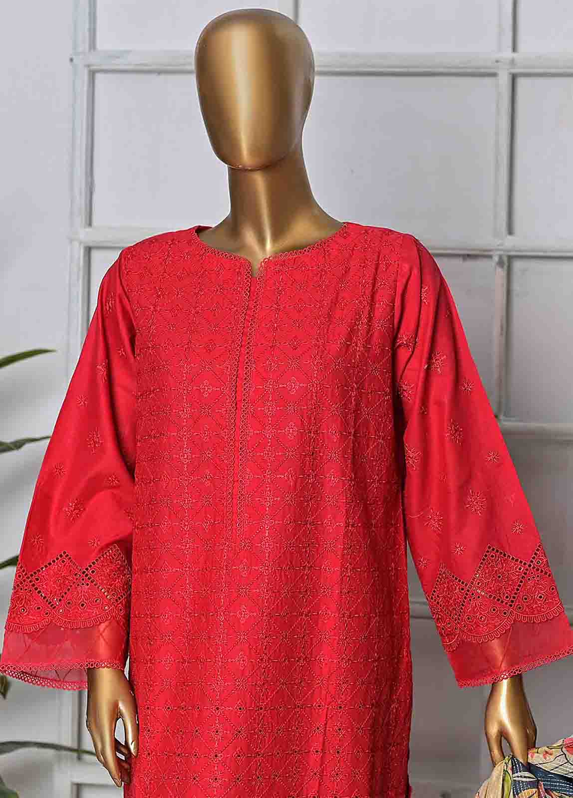 Bin Saeed Fabric - HTS-0011 - 3 Piece Chikankari