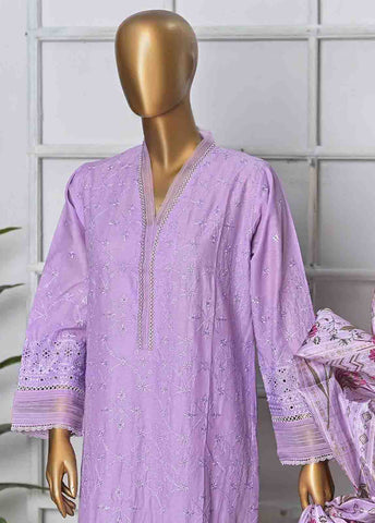Bin Saeed Fabric - HTS-0014 - 3 Piece Chikankari