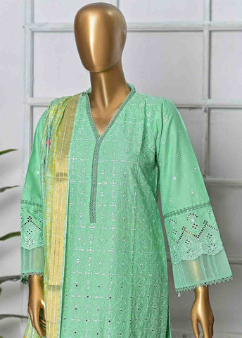 Bin Saeed Fabric - HTS-0015 - 3 Piece Chikankari