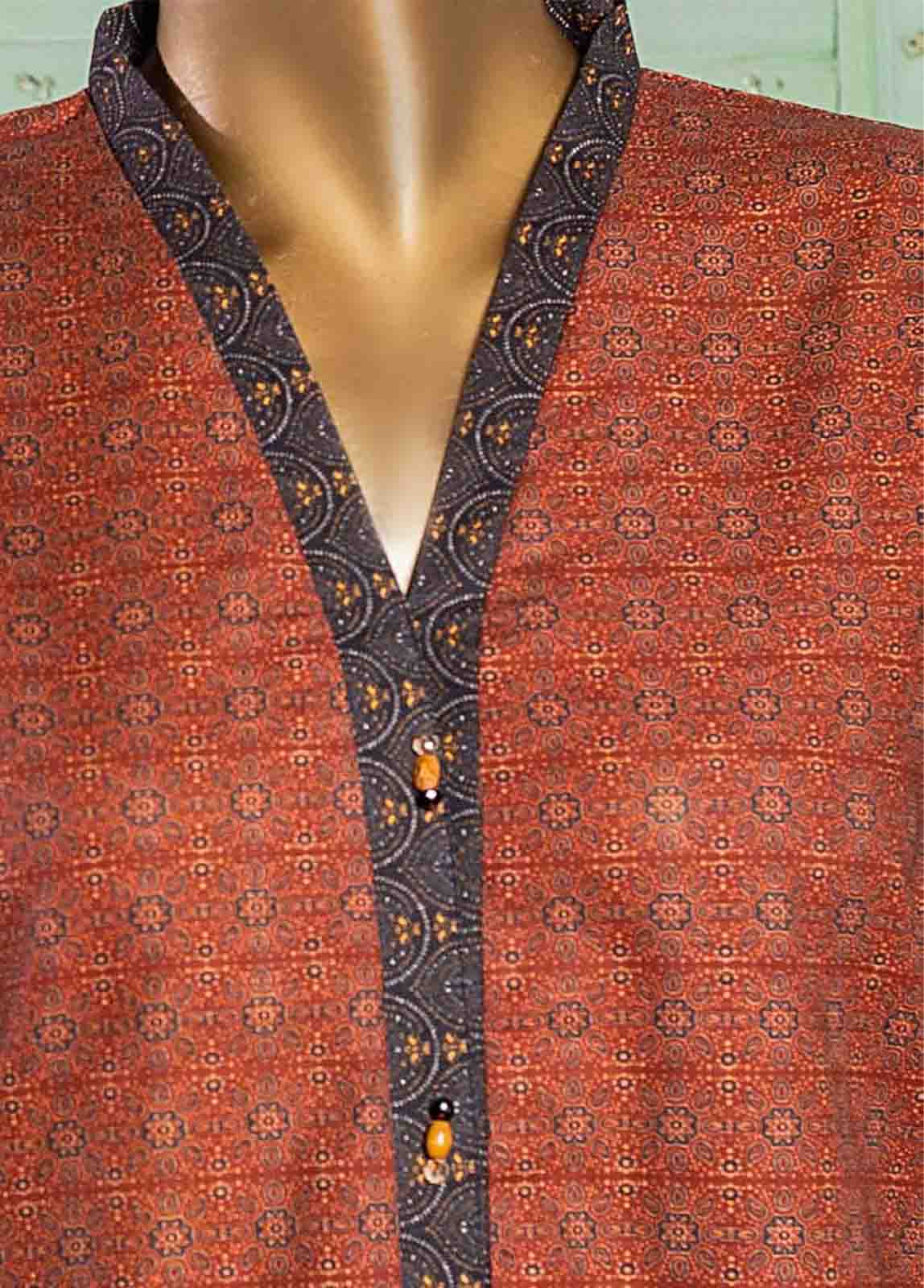 Bin Saeed Fabric - KF-0002 - 2 Piece Printed Khaddar