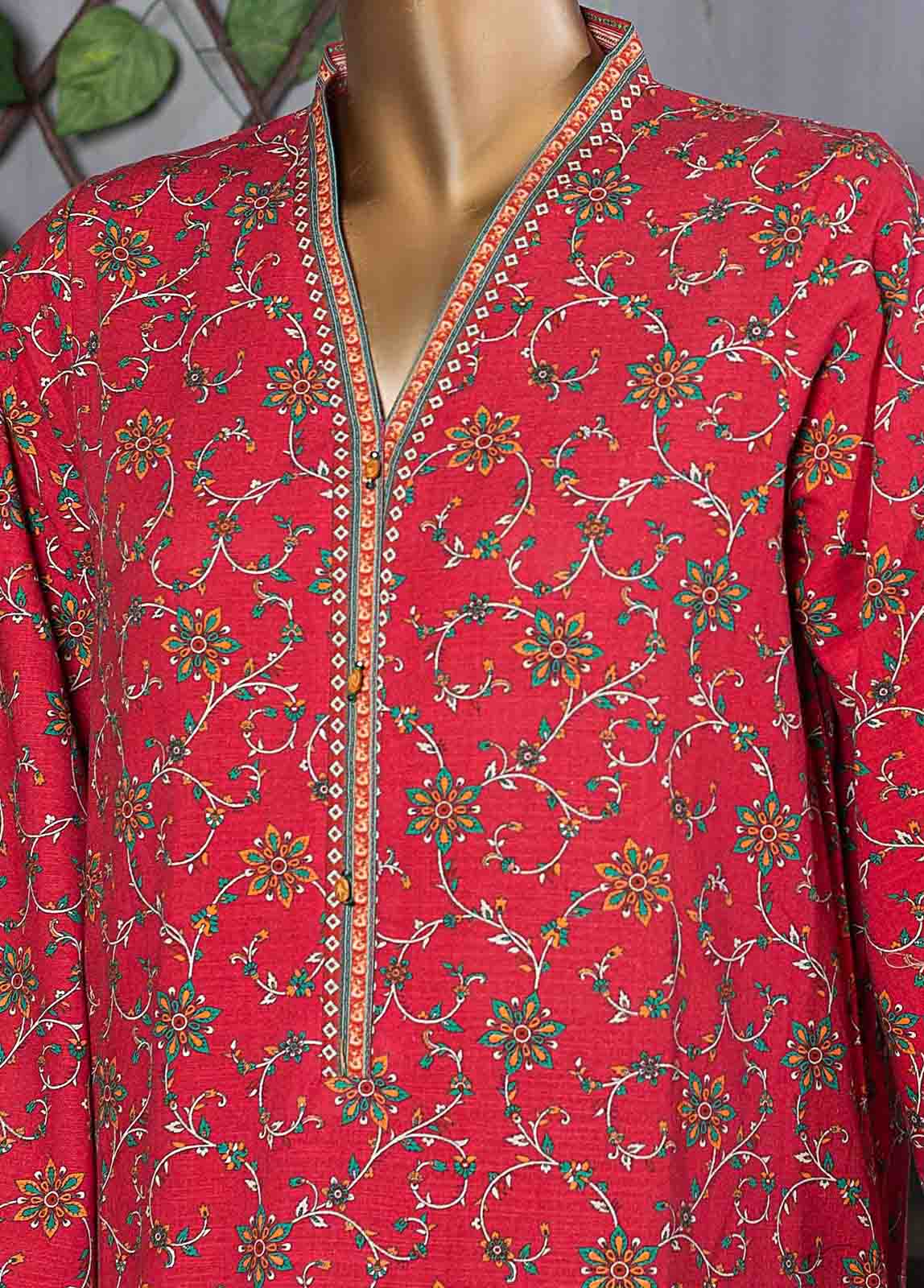 Bin Saeed Fabric - KF-0008 - 2 Piece Printed Khaddar