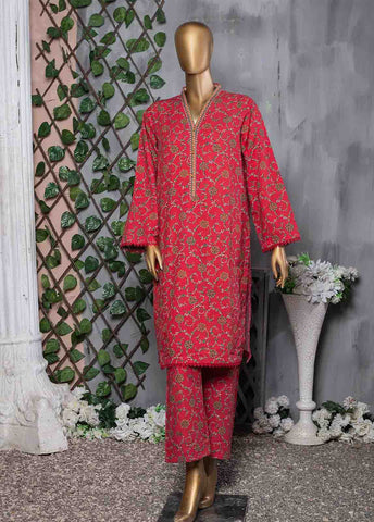 Bin Saeed Fabric - KF-0008 - 2 Piece Printed Khaddar