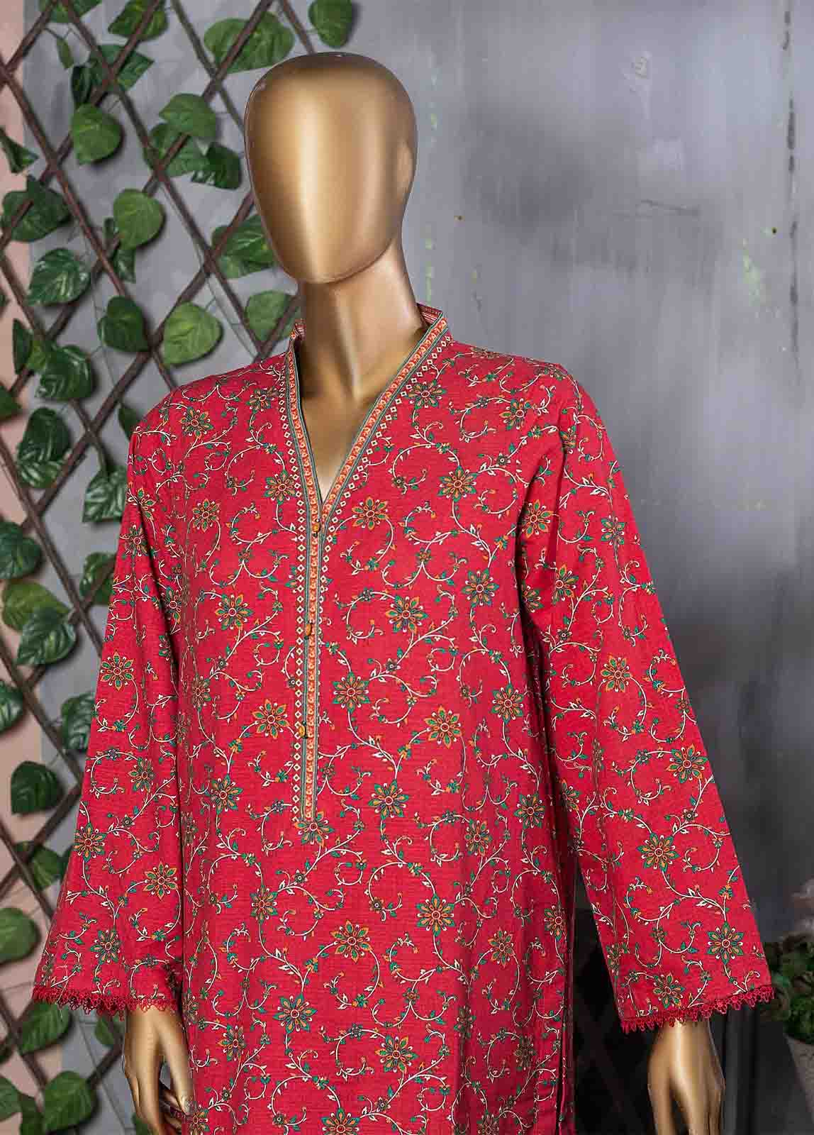 Bin Saeed Fabric - KF-0008 - 2 Piece Printed Khaddar