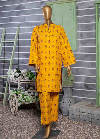 Bin Saeed Fabric - KF-0011 - 2 Piece Printed Khaddar