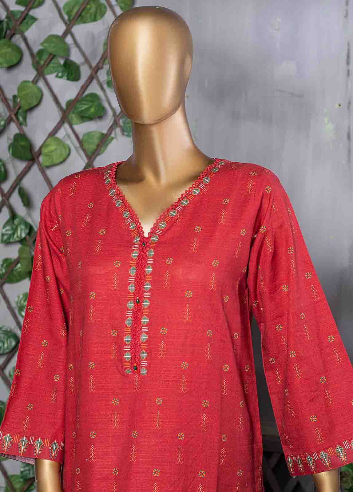 Bin Saeed Fabric - KF-0015 - 2 Piece Printed Khaddar