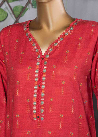 Bin Saeed Fabric - KF-0015 - 2 Piece Printed Khaddar