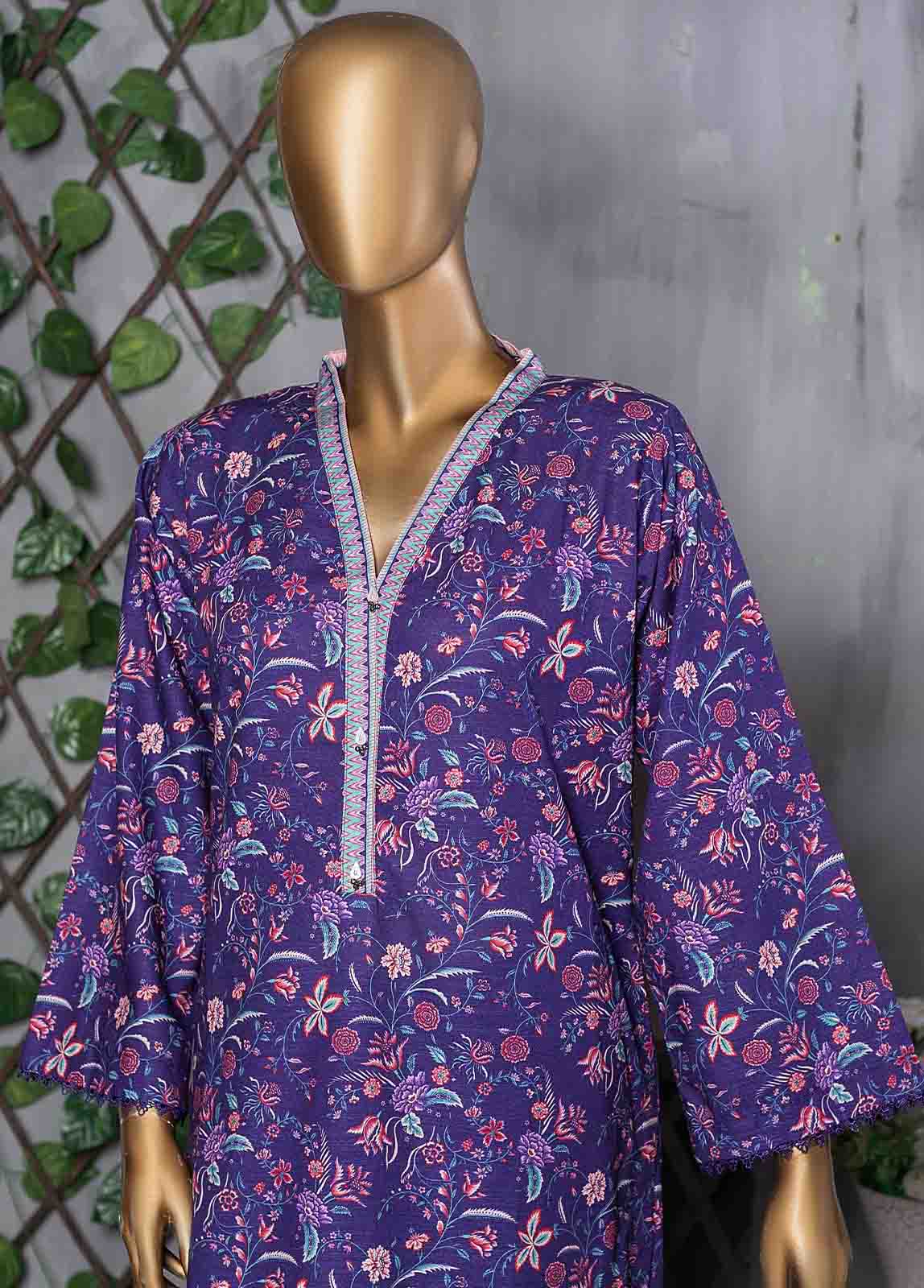 Bin Saeed Fabric - KF-0024 - 2 Piece Printed Khaddar