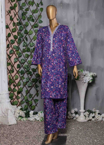Bin Saeed Fabric - KF-0024 - 2 Piece Printed Khaddar