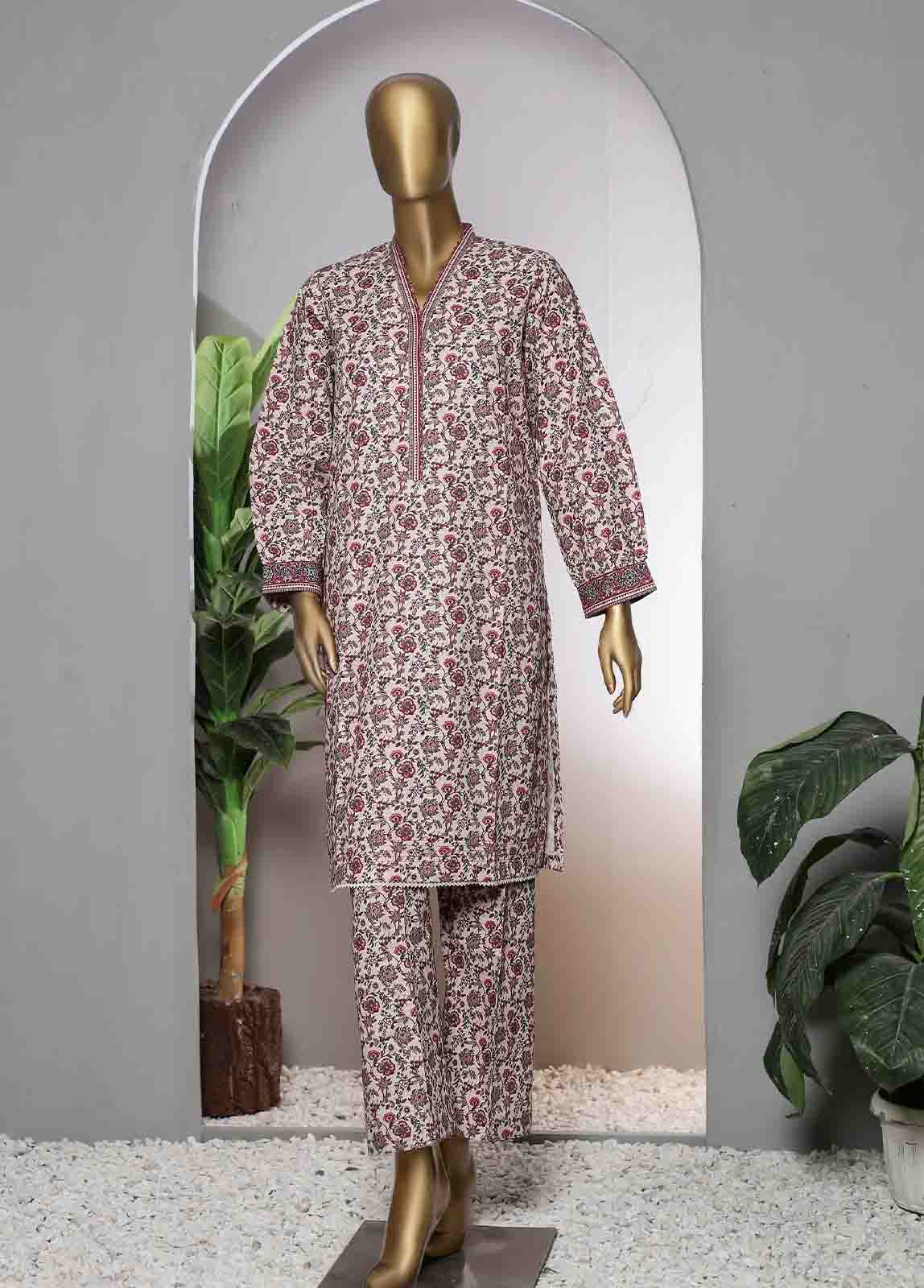 KF-036- 2 Piece Printed Khaddar