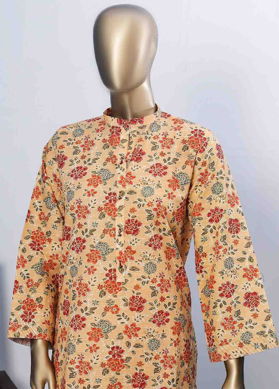 Bin Saeed Fabric - KF-040- 2 Piece Printed Khaddar