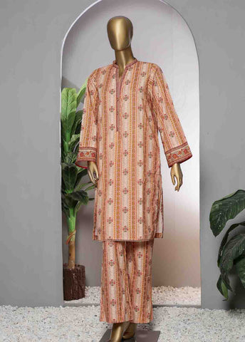 Bin Saeed Fabric - KF-044- 2 Piece Printed Khaddar