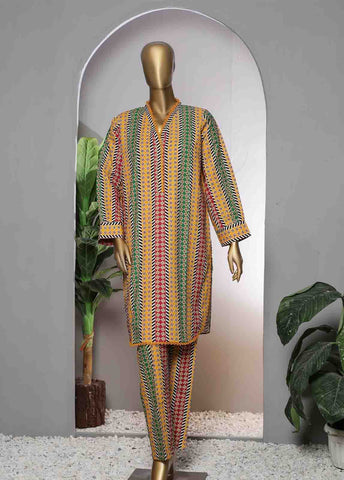 KF-045- 2 Piece Printed Khaddar