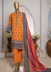 KFR-0075- 3 Piece Printed Khaddar