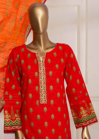 Bin Saeed Fabric - KFR-0086 - 3 Piece Printed Khaddar