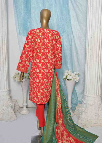 Bin Saeed Fabric - KFR-0094 - 3 Piece Printed Khaddar
