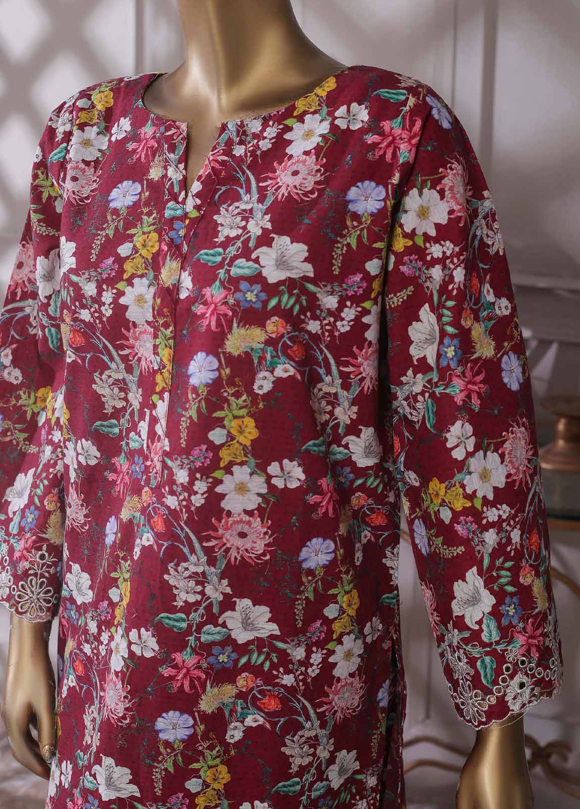 Bin Saeed Fabric - KKF-032 - 2 Piece Embroidered Khaddar