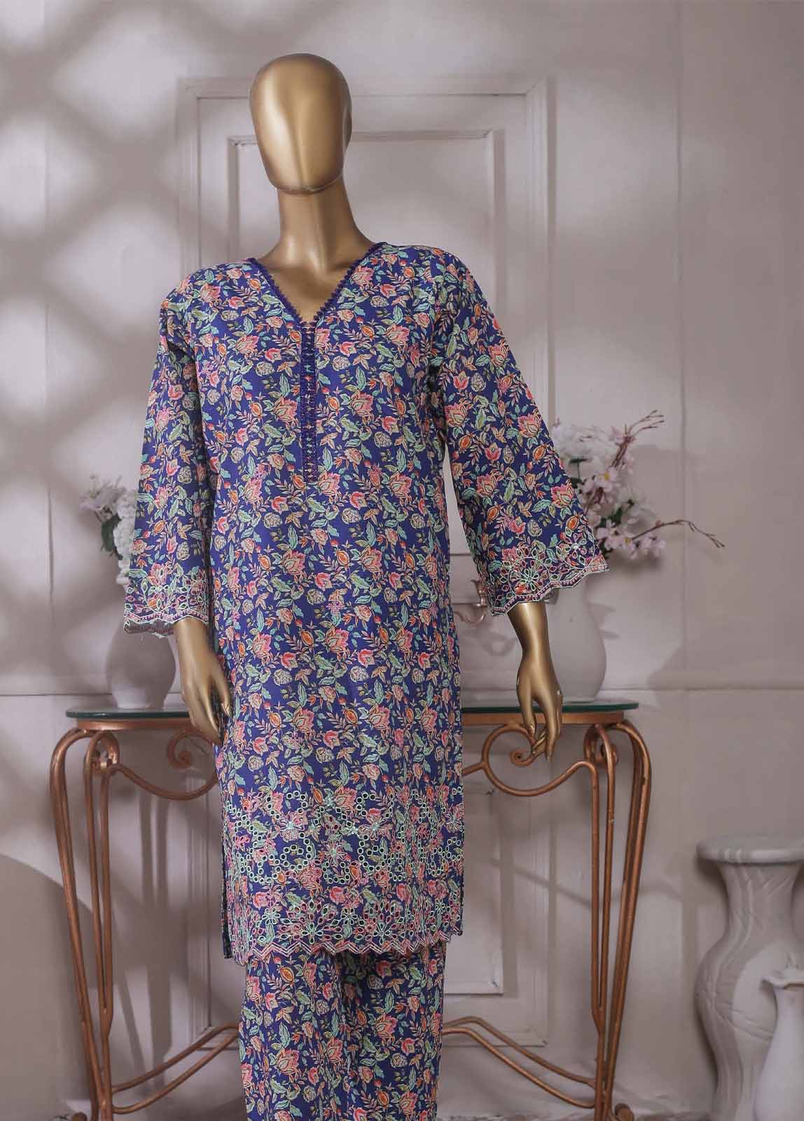 Bin Saeed Fabric - KKF-034 - 2 Piece Embroidered Khaddar