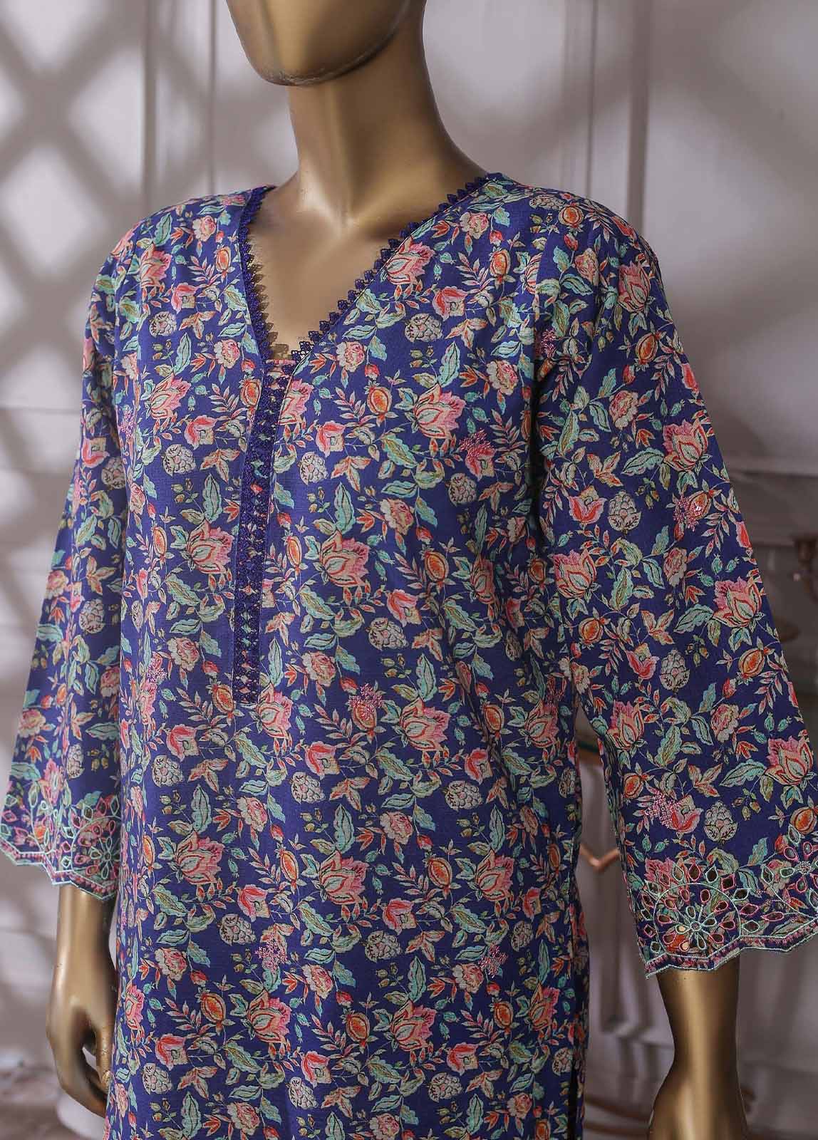 Bin Saeed Fabric - KKF-034 - 2 Piece Embroidered Khaddar