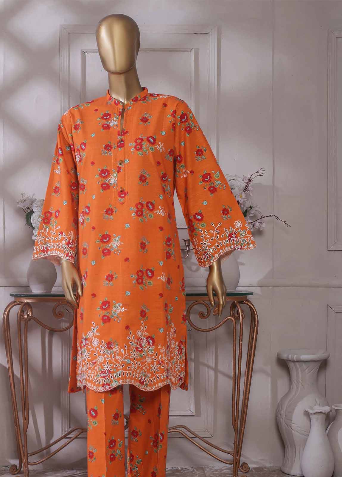 Bin Saeed Fabric - KKF-035 - 2 Piece Embroidered Khaddar