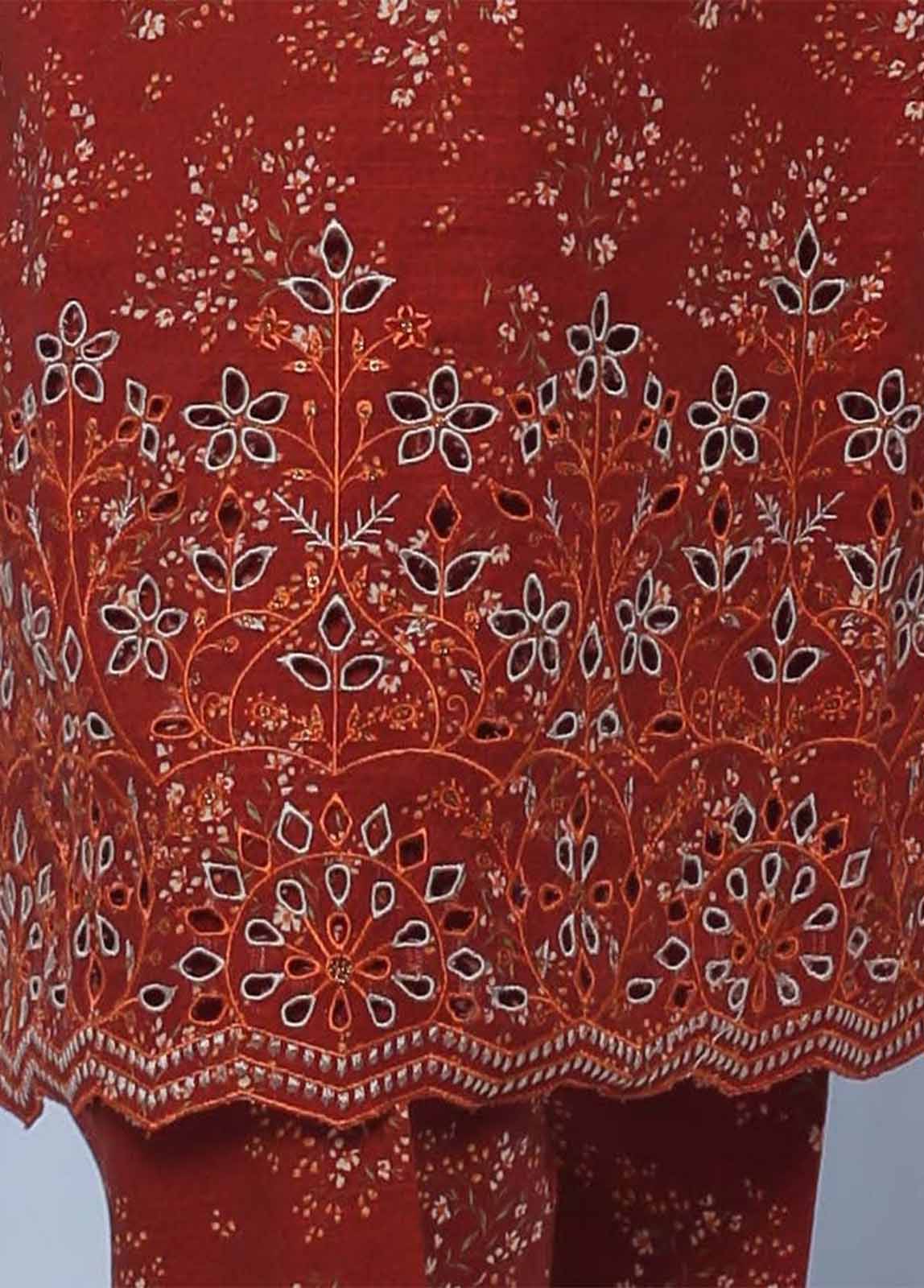 KKF-047 - 2 Piece Embroidered Khaddar