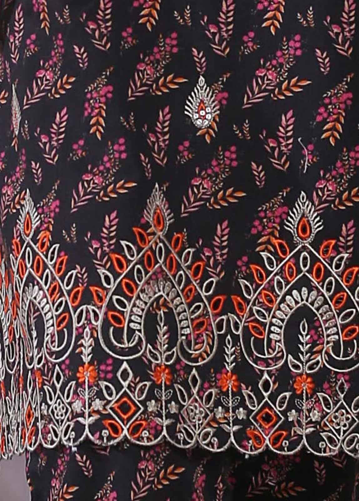 Bin Saeed Fabric - KKF-048 A - 2 Piece Embroidered Khaddar