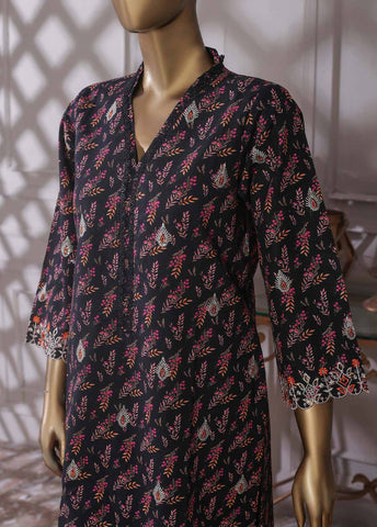 Bin Saeed Fabric - KKF-048 A - 2 Piece Embroidered Khaddar